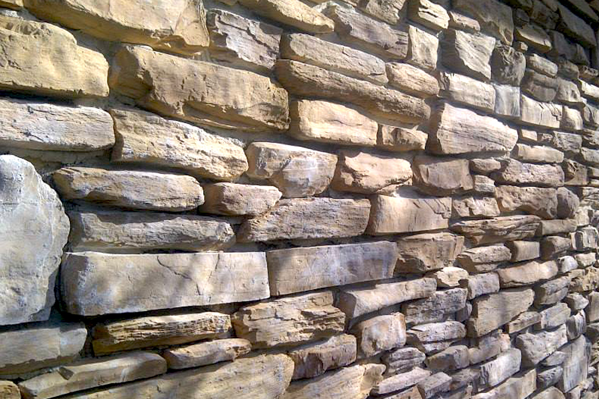 Ledge stone cladding